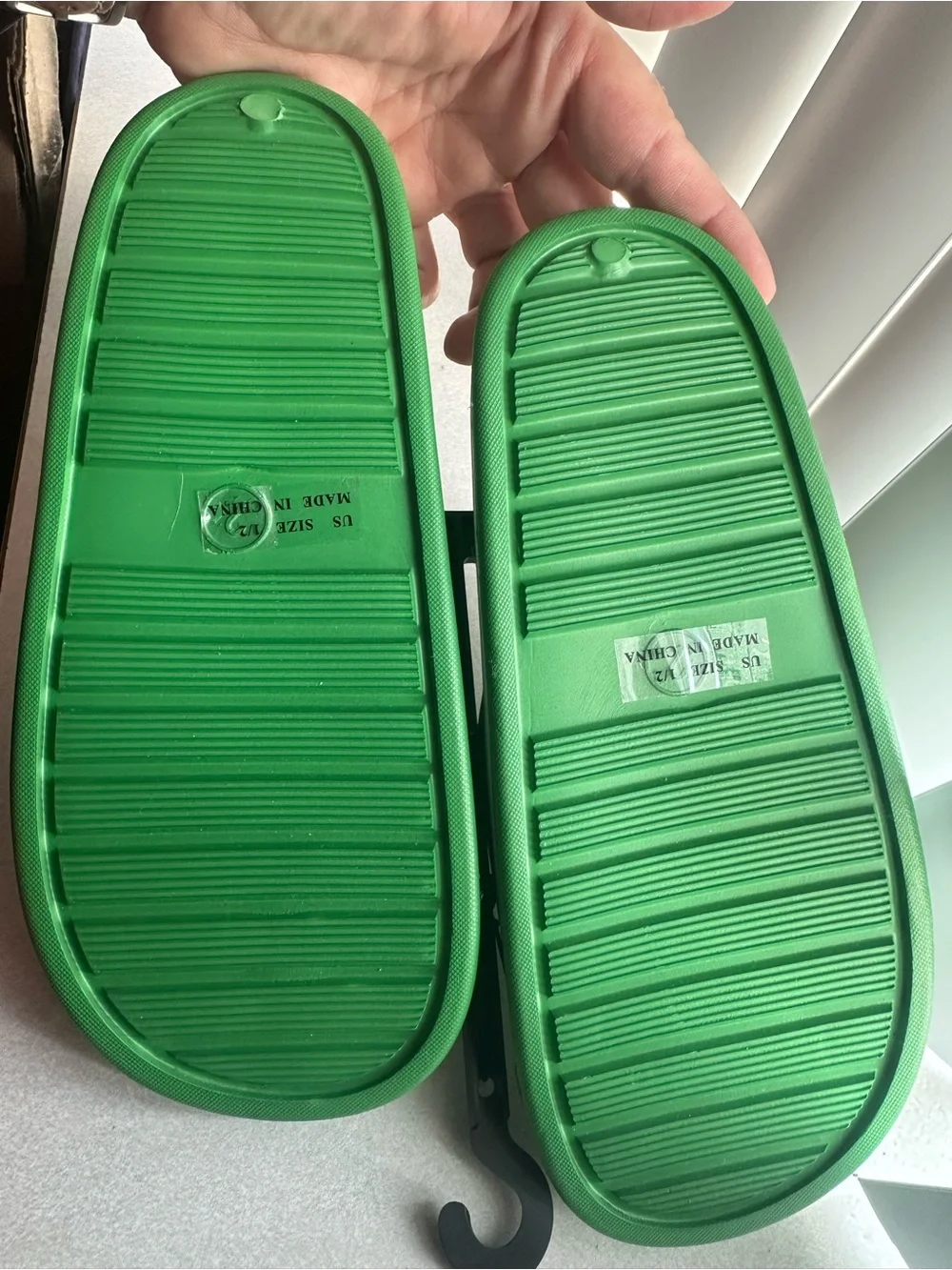 Kids' Green Slide Sandals